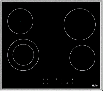 Фото товара: Haier HHX-C64DFB стеклокерамическая поверхность