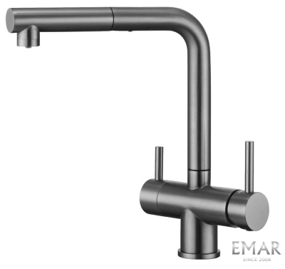 Детальное фото товара: Emar ECB-7017 PVD dark, смеситель, черный