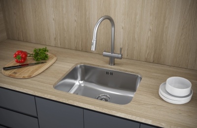 KUCHENSTERN RUND 60, мойка, нержавеющая сталь Детальное фото товара: KUCHENSTERN RUND 60, мойка, нержавеющая сталь