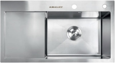 AMALET 7848R-STR-ST, мойка, нержавеющая сталь, сатин