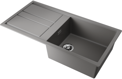 Детальное фото товара: Omoikiri Kitagawa 100-GR, мойка, керамика, leningrad grey