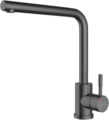 Детальное фото товара: GranFest GF-Z-5411, смеситель, нержавеющая сталь, PVD графит