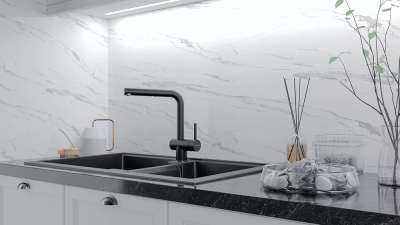 Детальное фото товара: Paulmark DOSSE, смеситель, антрацит