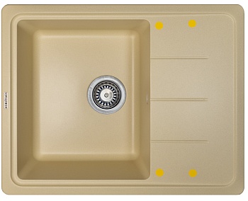 Фото товара: Ecoshtein RECHTECK 620, мойка, гранит, шампань