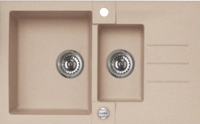 ALVEUS ROCK 70 GRANITAL BEIGE-G55, мойка, гранит, бежевый (с сифоном 1105299)
