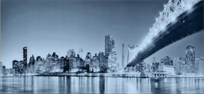 Maunfeld стекло к вытяжке Berford 60 с декором "Город"