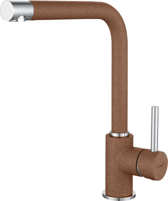 Детальное фото товара: GranFest 3651, смеситель, мрамор, терракот