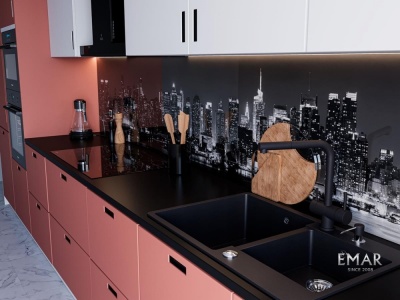 Детальное фото товара: Emar EMQ-2800.Q, мойка, гранит, оникс