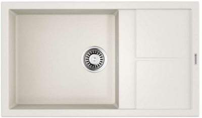 Детальное фото товара: Omoikiri Sumi 86-WH, мойка, гранит, белый