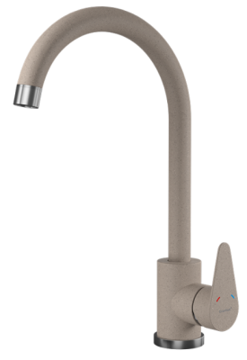 Детальное фото товара: GranFest GF-Z-5412, смеситель, гранит, песочный