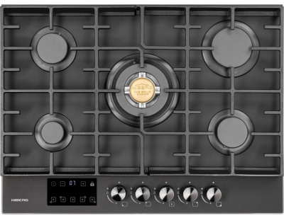 Детальное фото товара: HIBERG VM 7255 B газовая поверхность
