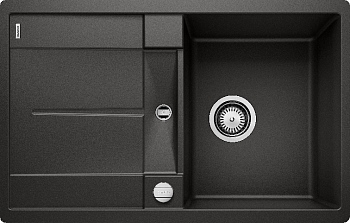 Фото товара: Blanco Metra 45S-F, мойка, гранит, черный, с клапаном-автоматом