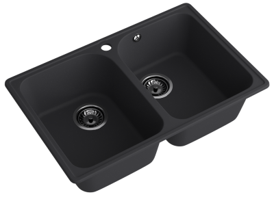Детальное фото товара: ЭкоМ 7448-2, мойка, гранит, черный