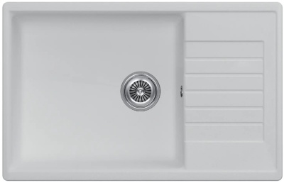 Детальное фото товара: KUCHENSTERN FLUG 60, мойка, гранит, белый