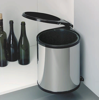 Фото товара: ALVEUS ALBIO, ведро навесное, круглое, нержавеющая сталь