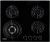 EXITEQ EXH-212 black Детальное фото товара: EXITEQ EXH-212 black газовая поверхность
