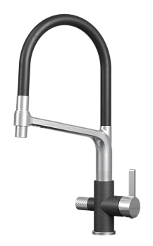 Фото товара: GRANULA 5083 смеситель, нержавеющая сталь, черный