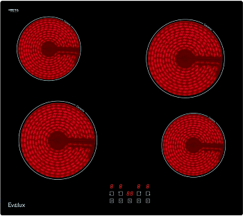 Фото товара: Evelux EV 6040 стеклокерамическая поверхность
