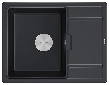 Фото товара: Paulmark FLUGEN 50-650, мойка, гранит, черный металлик