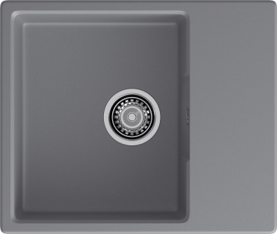 GranFest URBAN GF-UR-658L, мойка, гранит, темно-серый