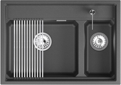 GRANULA 7302i мойка, гранит, шварц