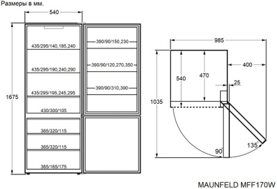 Детальное фото товара: Maunfeld MFF170W