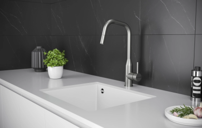 Детальное фото товара: KUCHENSTERN FILA-S, смеситель, нержавеющая сталь