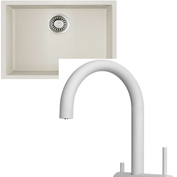 Фото товара: Omoikiri Tedori 54-U-WH + Yamada-P-WH белый