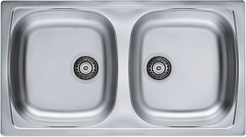 Фото товара: ALVEUS BASIC 160 NAT-90, мойка, нержавеющая сталь (в комплекте с сифоном 1130557)