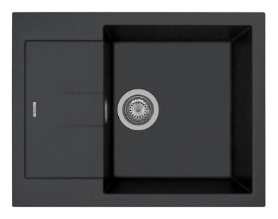 Детальное фото товара: Rivelato LUMO LM-6550 nero opaco, мойка, гранит, черный