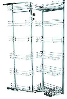 Фото товара: Sige Duo-12 выдвижная система с 12-ю корзинами для высокого шкафа шириной 600 мм