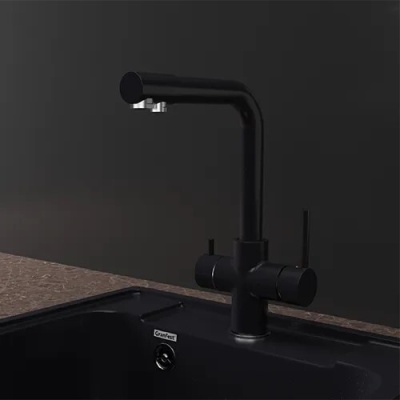 GranFest GF-Z-5423, смеситель, гранит, черный Детальное фото товара: GranFest GF-Z-5423, смеситель, гранит, черный