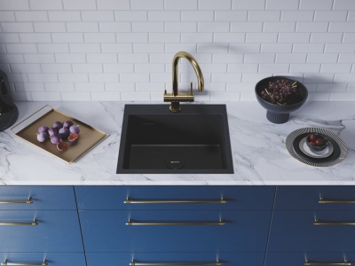 Детальное фото товара: Omoikiri Akisame 51-GB, мойка, нержавеющая сталь/графит