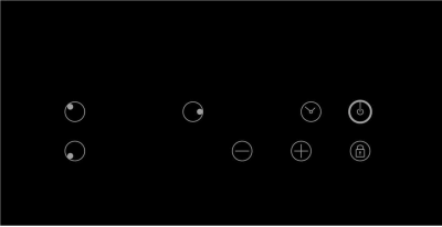 Детальное фото товара: LEX EVH 430B BL стеклокерамическая поверхность