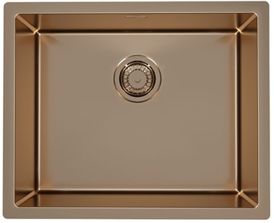 ALVEUS QUADRIX MONARCH 50 COPPER, мойка, нерж.сталь, медь (в компл. с выпуском без сифона)