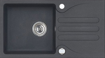Фото товара: ALVEUS GALAPAGOS 30 GRANITAL CARBON-G91, мойка, гранит, черный (с сифоном 1105296)
