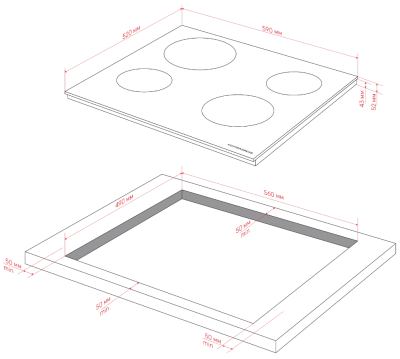 Детальное фото товара: Kuppersberg ECO 603 стеклокерамическая поверхность