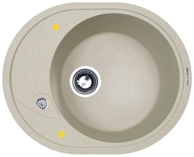 Детальное фото товара: Zigmund & Shtain KREIS OV 575, мойка, речной песок