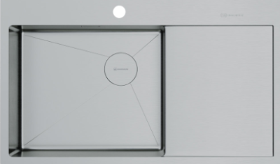 Детальное фото товара: Omoikiri Akisame 86-L Side-GB, мойка, нержавеющая сталь, чаша слева