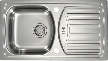 Фото товара: ALVEUS BASIC 150 NAT-90, мойка, нержавеющая сталь (в комплекте с сифоном 1130543)