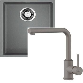 Фото товара: Omoikiri Bosen 38-U-GR + Nakagawa-P-GR leningrad grey