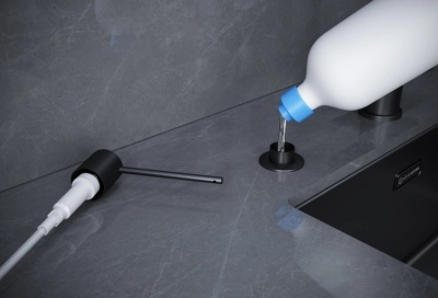 Детальное фото товара: KUCHENSTERN TORN, дозатор для моющего средства, нержавеющая сталь