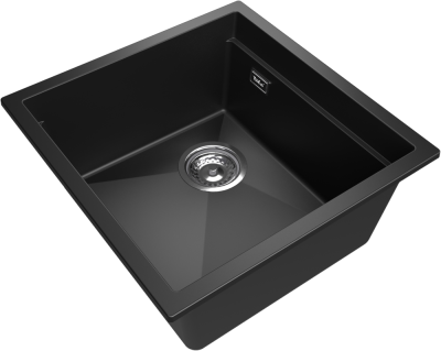 Детальное фото товара: Rivelato LINO LN-454-L antracite, мойка, гранит, антрацит