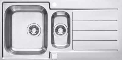 ALVEUS FS LINE MAXIM 10-SAT, мойка, нерж.сталь (в комп.с сифоном 1127257)