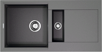 Фото товара: Omoikiri Sakaime 86-2-GR, мойка, гранит, leningrad grey