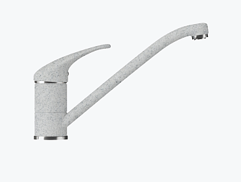 Фото товара: Polygran Низкий, смеситель, светло-серый 314