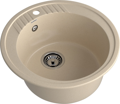 GranFest RONDO GF-R-520, мойка, мрамор, кашемир Детальное фото товара: GranFest RONDO GF-R-520, мойка, мрамор, кашемир
