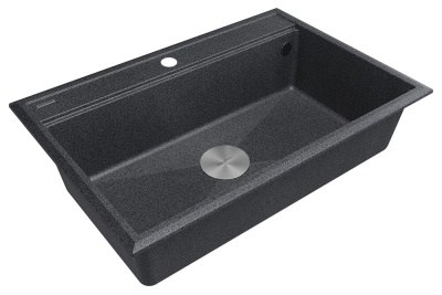 Paulmark STEPIA 80, мойка, гранит, графит Детальное фото товара: Paulmark STEPIA 80, мойка, гранит, графит