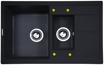 Zigmund & Shtain RECHTECK 780.2, мойка, темная скала Фото товара: Zigmund & Shtain RECHTECK 780.2, мойка, темная скала