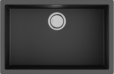 Детальное фото товара: Omoikiri Yamakawa 75T-U/I-BL, мойка, гранит, черный